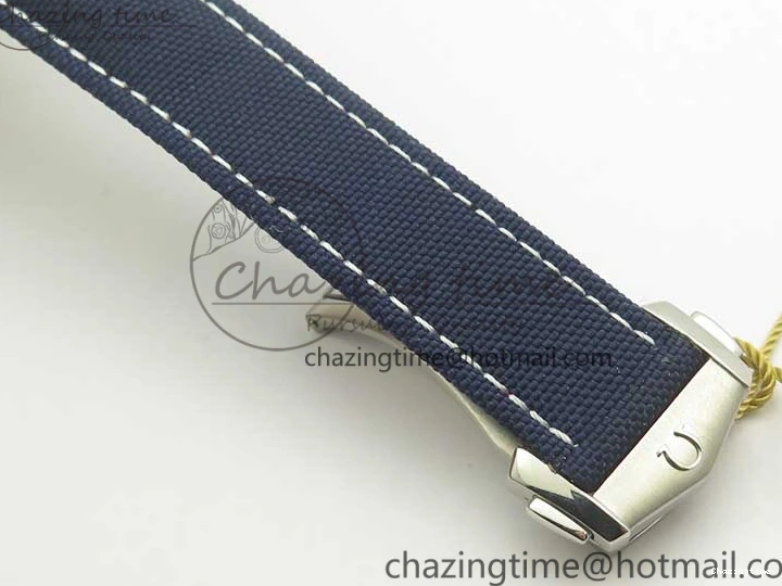 0216 EasyCare Aqua Terra Master Ryder Cup Edition VSF 1:1 Best Edition White Textured Dial on Blue Nylon Strap A8500 Super Clone 8016